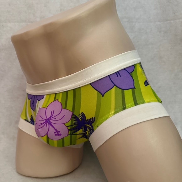 N2N Bodywear Square Cut Pouch Swim Briefs Small RARE sold out style Gently worn - Picture 2 of 5